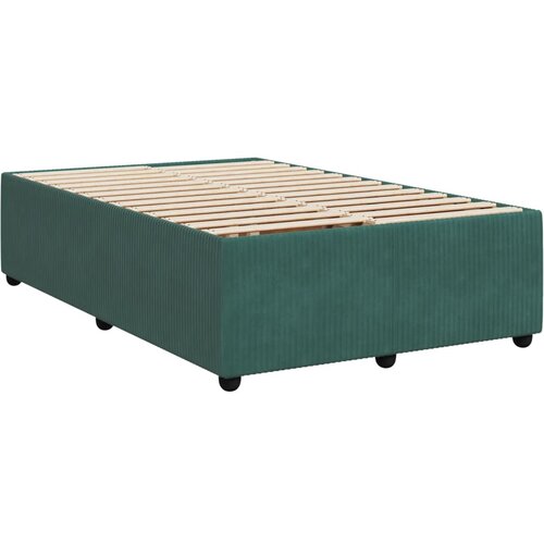 vidaXL Posteljni okvir temno zelen 120x200 cm žamet, (21309600) Cene