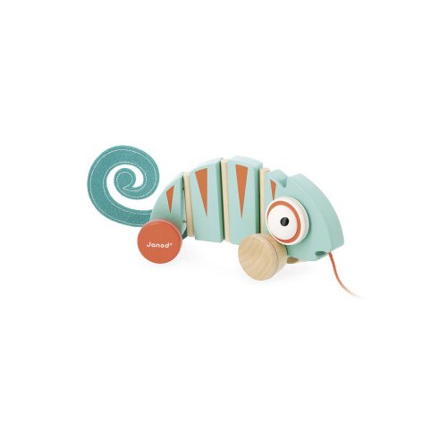 Janod Tropik Pull-Along Chameleon igračka na povlačenje 12m+ 1 kom Cijene