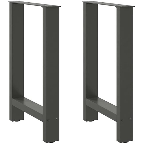 VidaXL noge kavne mizice antracit 2 kosa 60x(72-73) cm jeklo Slike