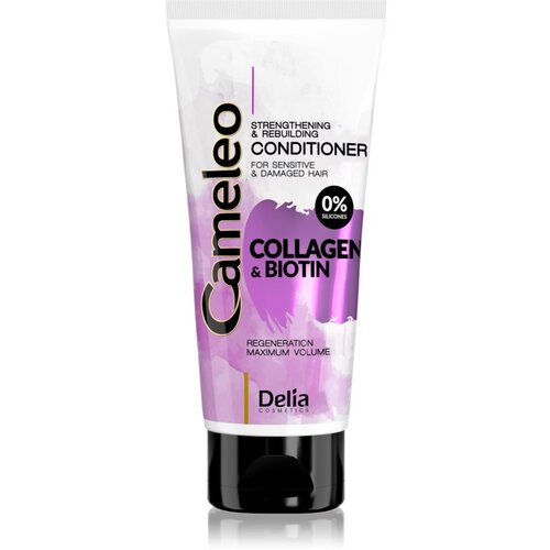 Delia Cosmetics Cameleo Collagen & Biotin krepilni balzam za poškodovane in krhke lase 200 ml Cene