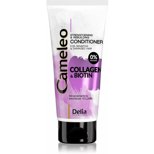 Delia Cosmetics Cameleo Collagen & Biotin krepilni balzam za poškodovane in krhke lase 200 ml