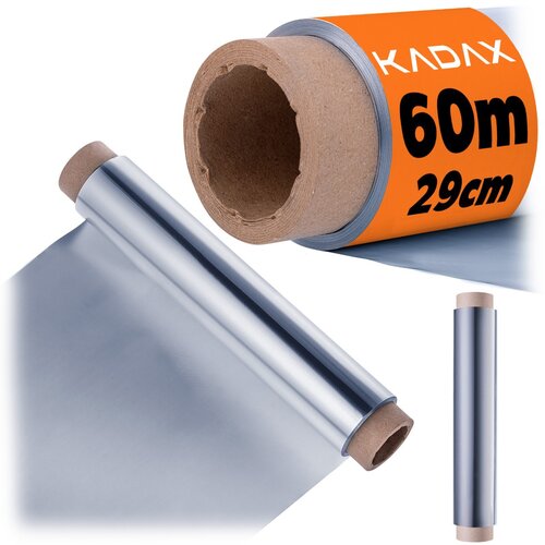 KADAX aluminijasta folija živilskega razreda 60 M gastronomska gostinska debela močna rolada, (5000358301) Slike