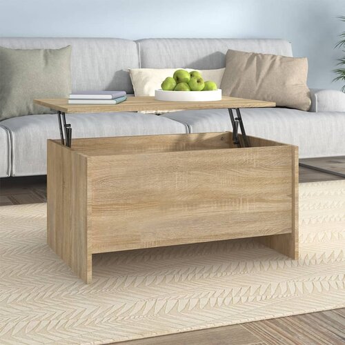 vidaXL stolić za kavu boja hrasta 80x55,5x41,5 cm konstruirano drvo Cene