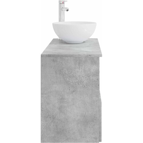  Set namje&amp;scaron;taja za kupaonicu 2 kom. Betonska siva 49,5 x 35 x 80 cm Slike