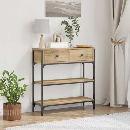  Konzolna stolica s ladicama Umjetnički hrast 72,5 x 25 x 75 cm Cijene