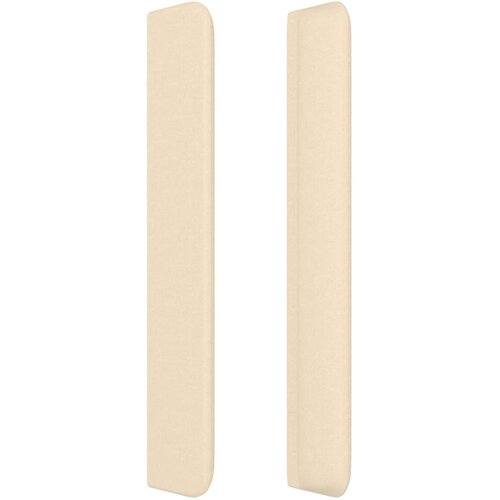  Uzglavlje s u&amp;scaron;ima krem 83x16x118/128 cm od tkanine Slike
