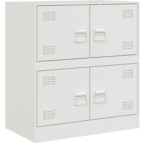Maison Chic Komoda - Predalnik bela 67x39x73 cm jeklo, (21715744) Slike