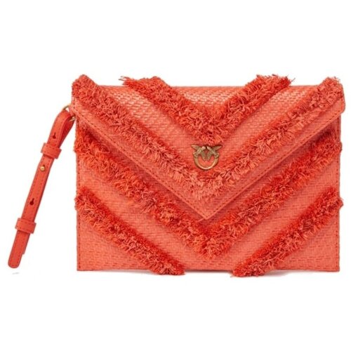 Pinko Torbe FLAT PURSE HANDLE Oranžna Slike