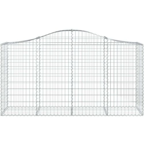  Gabionska ko&scaron;ara s lukom 200x50x100/120 cm pocinčano željezo Cijene