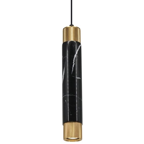  Luster na sajli MARBLE 1xGU10/8W/230V crna/zlatna Slike