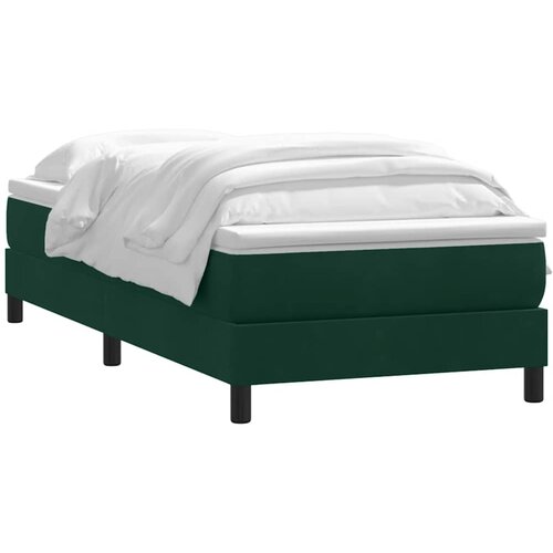 Box Spring krevet s madracem tamnozeleni 80x220 cm bar&amp;scaron;un Slike