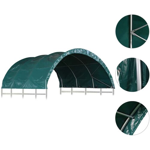  za stoku PVC 3,7 x 3,7 m zeleni Slike