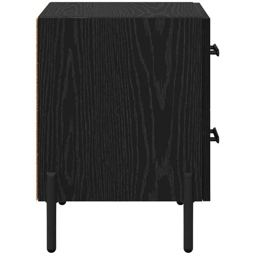  Noćni ormar 2 kom. Crni hrast 40 x 35 x 47,5 cm Slike