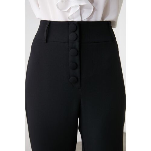 Trendyol Black Button Detailed Cigarette Trousers Cijene