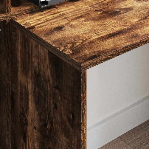  Stol Dimljeni hrast 138,5 x 55 x 143 cm Konstruirano drvo Slike