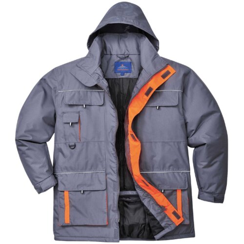 MONSUN Kišna jakna postavljena Contrast/ siva Cene