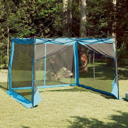 vidaXL Šator s krovom Ostalo s zračnim otvorom Podesiva Plava i crna 303 x 303 cm Cijene