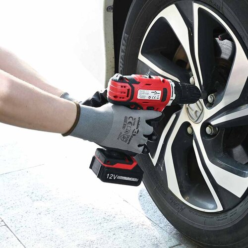 Rukavice za rad 12 pcs Siva i crna 7 / S Poliester Cijene