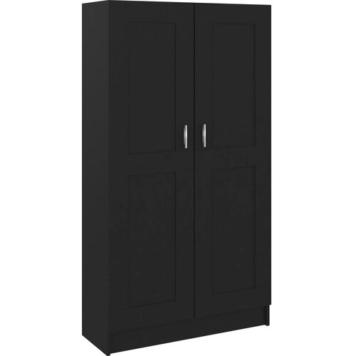 Maison Chic Knjižna omara - Knjižni regal črna 82,5x30,5x150 cm iverna plošča, (21724558) Cene