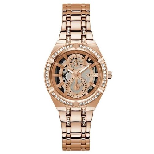 Guess Analogne ure gw0604l3 Pozlačena Cene