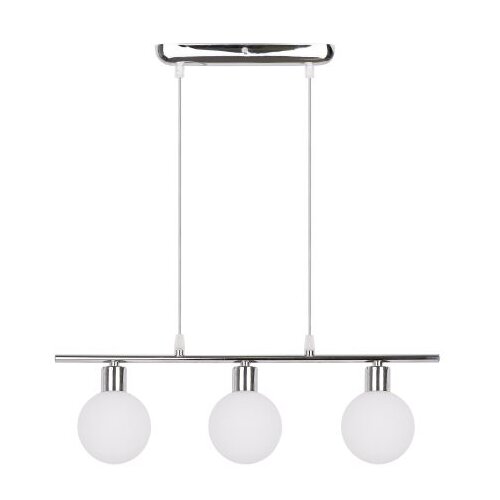 Candellux luster/visilica-oden viseća lampa hrom 3X40W G9 bela abažur Slike