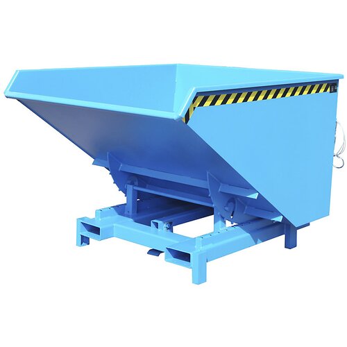 eurokraft pro Prekucna posoda za velike obremenitve, prostornina 1,7 m³, nosilnost 4000 kg, modra RAL 5012 Cene