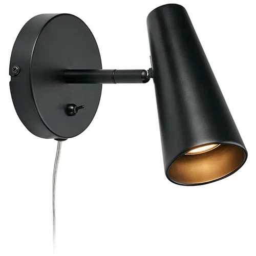 Markslöjd crna zidna svjetiljka Crest, visina 17 cm
