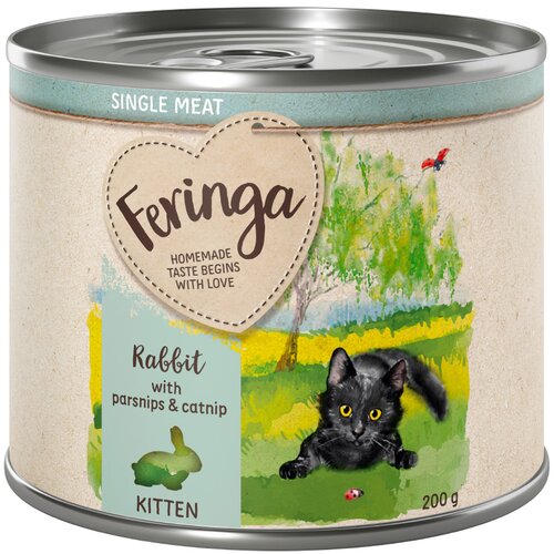 Feringa Single Meat Kitten 6 x 200 g - Kunec s pastinakom in mačjo meto Cene