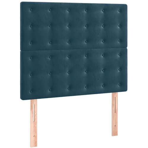  Uzglavlje tamnoplavo 80x5x118/128 cm bar&amp;scaron;unasto Slike