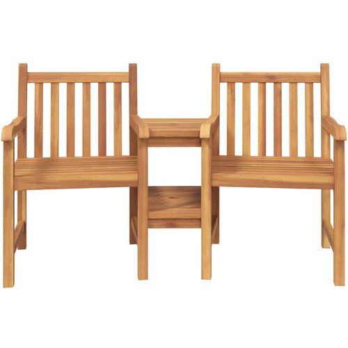  Vrtne vanjske stolice 152 x 63 x 89 cm Čvrsto teak drvo Slike
