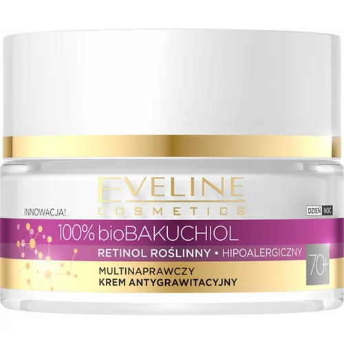 Eveline Cosmetics Bio Bakuchiol multi korektivna krema protiv znakova starenja 70+ 50 ml
