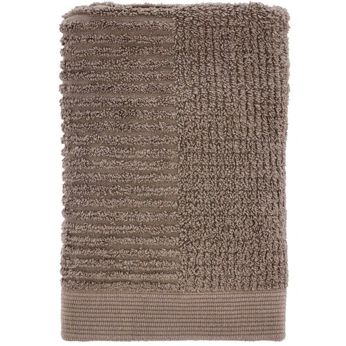 Zone Denmark Smeđe-sivi pamučan ručnik od frotira 50x70 cm Classic – Cijene