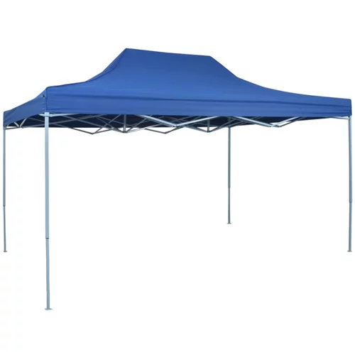 vidaXL profesionalni sklopivi šator za zabave 3 x 4 m čelični plavi