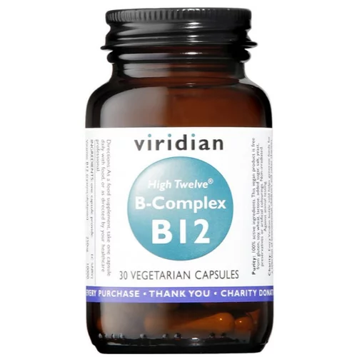 Viridian Nutrition B-kompleks + B12 Viridian (30 kapsul)