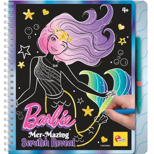 Barbie knjiga strugalica mer-mazing scratch reveal lisciani Slike
