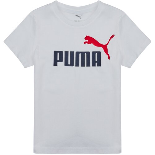 Puma Majice s kratkimi rokavi ESS 2 COLOR NO1 LOGO TEE Bela Cene