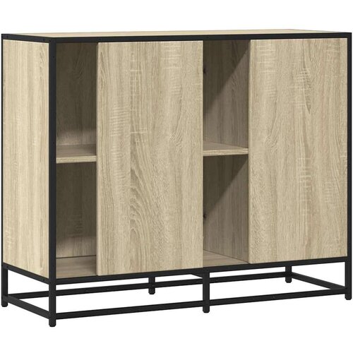 VidaXL Komoda sonoma hrast 92x35x76 cm izrađeno drvo Slike