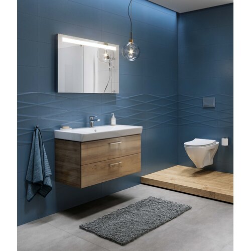 Cersanit set B349 kabinet+lavabo 80 walnut Cene