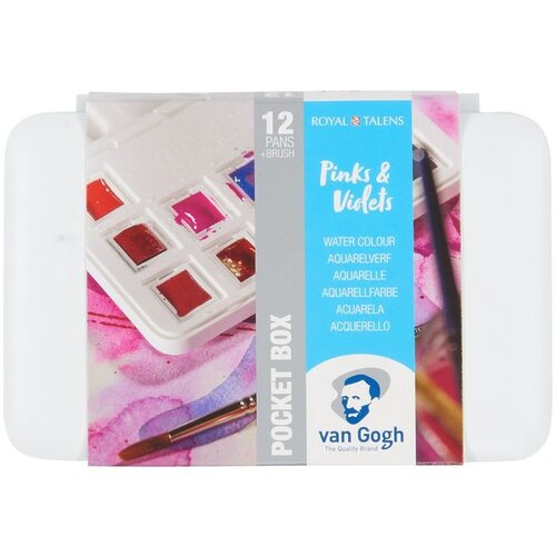 Set akvarel boja Van Gogh - Roze i ljubičaste nijanse - 12 kom Slike