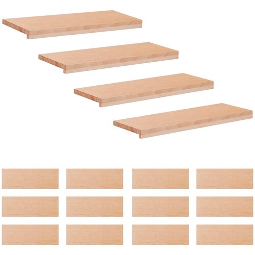 Step treads 16 kom. 80 x 30 x 2 cm Prirodna Čvrsto drvo bukve Cijene