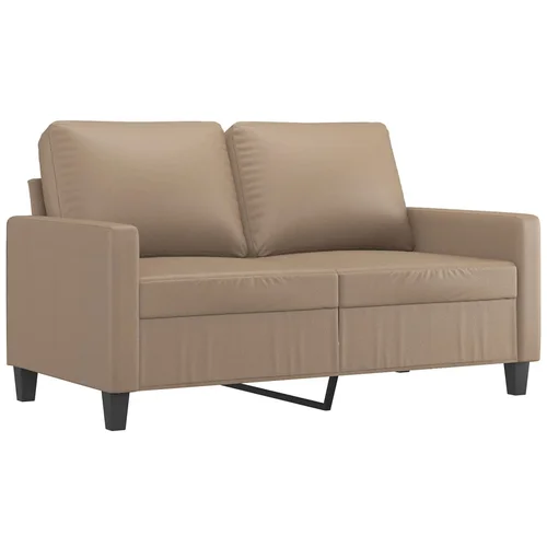 MAISON CHIC Dvosed kavč - Sofa - Kanape kapučino barve 120 cm umetno usnje, (21727382)