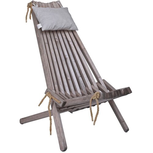 Garden Pleasure Sivi leseni vrtni stol Falun - Garden Pleasure Slike