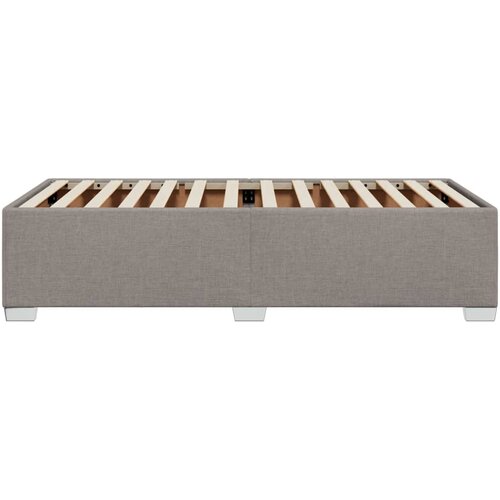  Okvir za krevet bez madraca smeđesivi 80x200cm od tkanine Slike