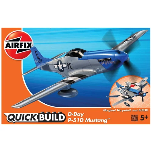 Airfix Quick build D-Day Mustang, (21313334)