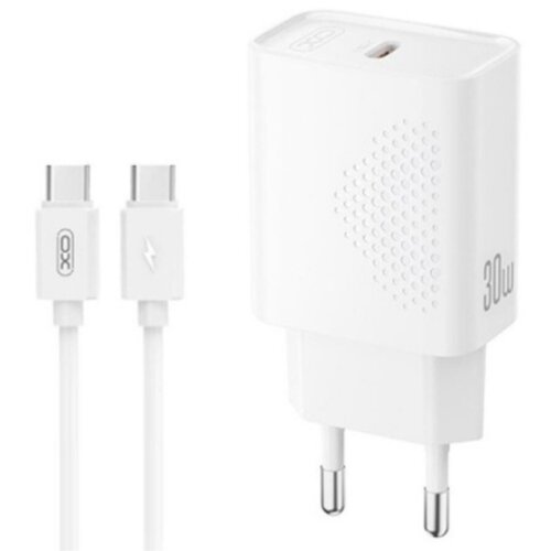 XO Kucni punjac L162 ulaz C 30W white + Type-C cable Cene