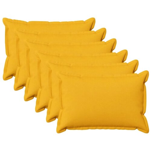  Presvlaka za jastuk 6 pcs HOUTEN Svijetlo žuta 50 x 80 cm - Svjetložuta 50 x 80 cm 6 Cene