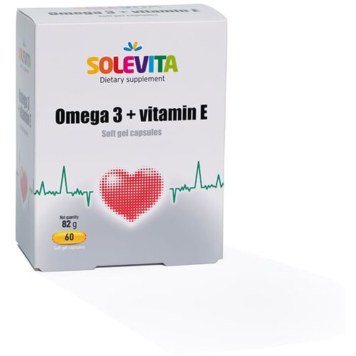 SOLEVITA omega 3 + vitamin e, 60 soft gel kapsula Cene