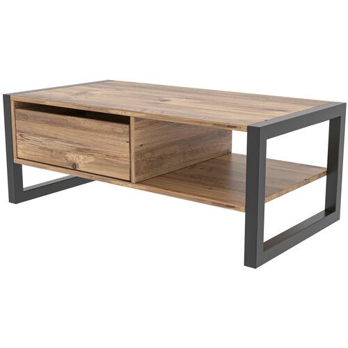 Decortie Haldizen Klub sto, 105x40x55cm, Smeđe-crni Cijene