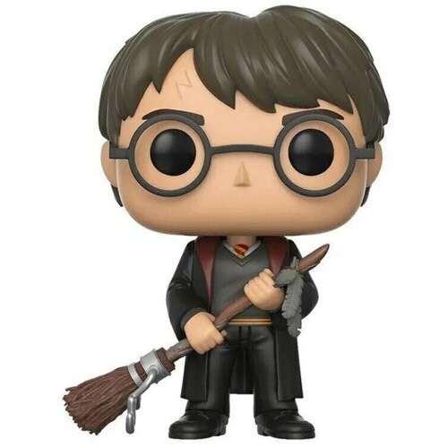 Funko bobble figure harry potter pop! - harry potter with firebolt & feather exclusive Cene