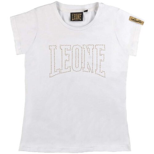 Leone 1947 Majice & Polo majice Girl T-Shirt Short Sleeves Sporty Gold Bela Cene